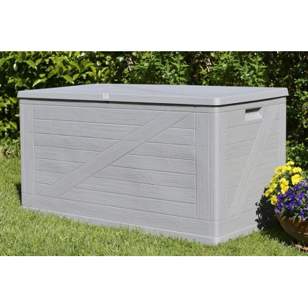 Сундук Toomax WoodLine, 420 л Светло-серый