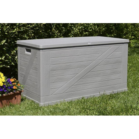 Сундук Toomax WoodLine, 420 л Светло-серый