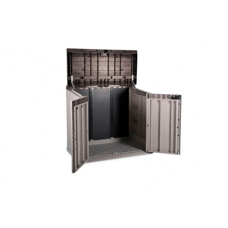 Ящик пластиковый TOOMAX Wood Style 842л СЕРЫЙ/КОРИЧНЕВЫЙ