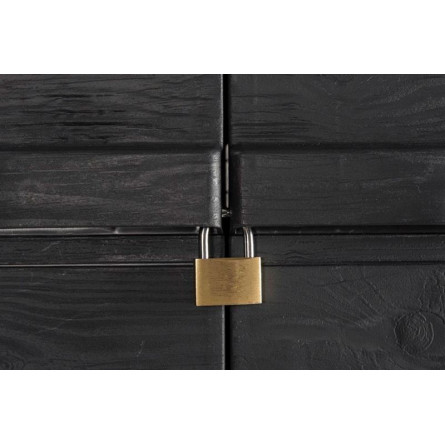 Уличный шкаф TOOMAX 2х дверный глубокий WOODY'S XL (4 полки), антрацит