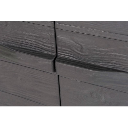 Уличный шкаф TOOMAX 2х дверный глубокий WOODY'S XL (4 полки), антрацит