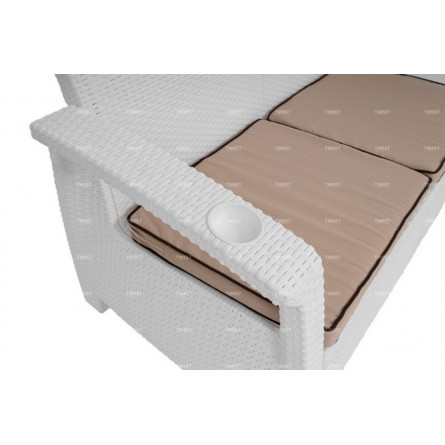 Мебель Tweet Диван 2-х местный, белый