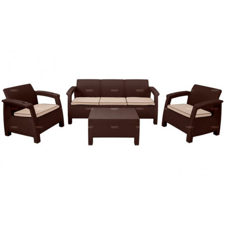 Мебель Tweet Диван 3-х местный, венге