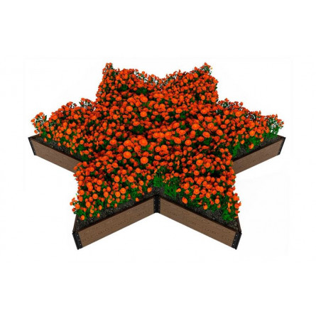 Доска грядочная Holzhof 225*30*2950мм, тиснение 3D