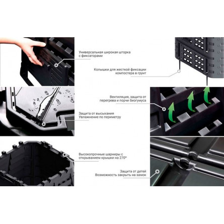 Компостер 1000 л. 2020