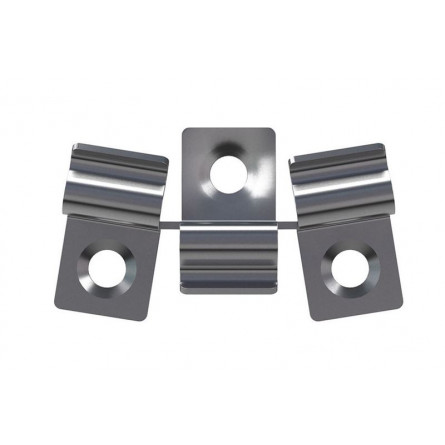 Клипса HILST Premium 3D (металл), 6мм (упак. 100шт)