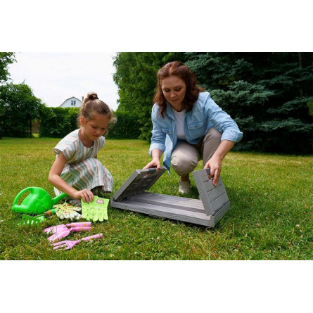 Ящик пластиковый складной Toomax Florida 50л, светло-серый