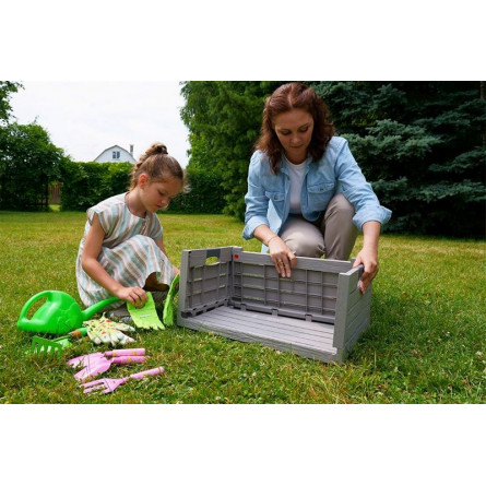 Ящик пластиковый складной Toomax Florida 50л, светло-серый