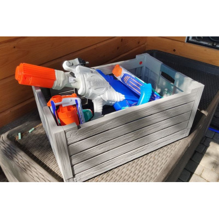 Ящик пластиковый складной Toomax Florida 50л, светло-серый