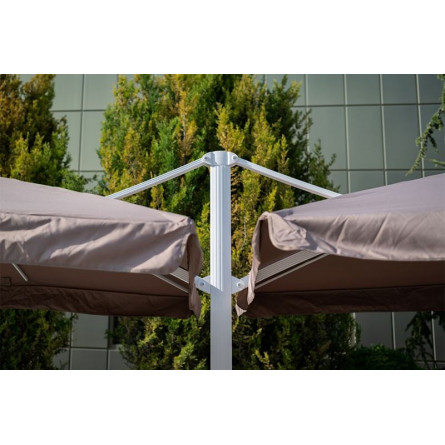 Зонт двойной Мадрид 3*3м, цвет песочный