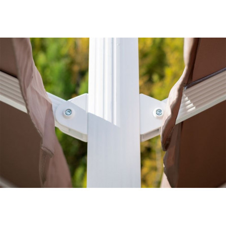 Зонт двойной Мадрид 3*3м, цвет песочный