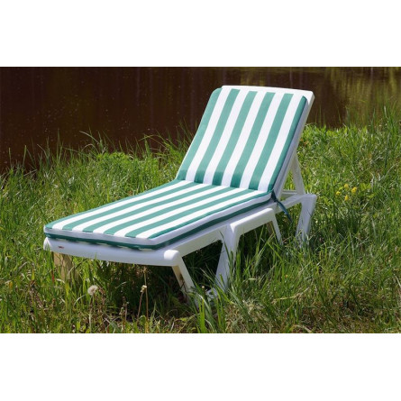 Матрац для шезлонга Tweet бело-зеленый