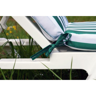 Матрац для шезлонга Tweet бело-зеленый