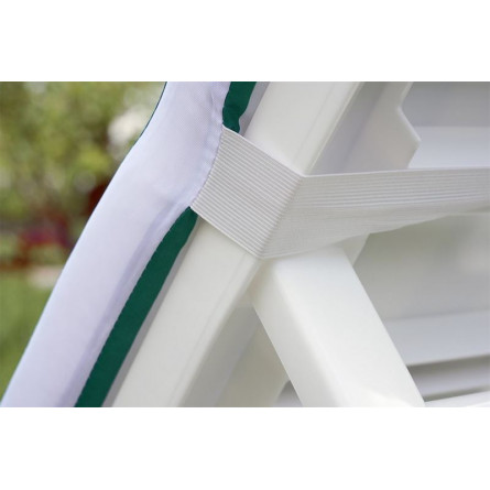 Матрац для шезлонга Tweet бело-зеленый