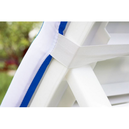 Матрац для шезлонга Tweet бело-синий