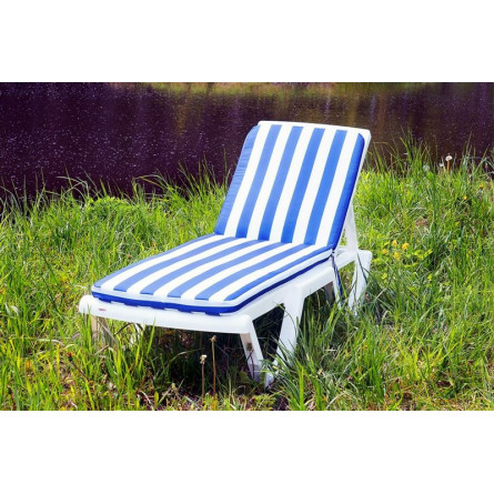 Матрац для шезлонга Tweet бело-синий