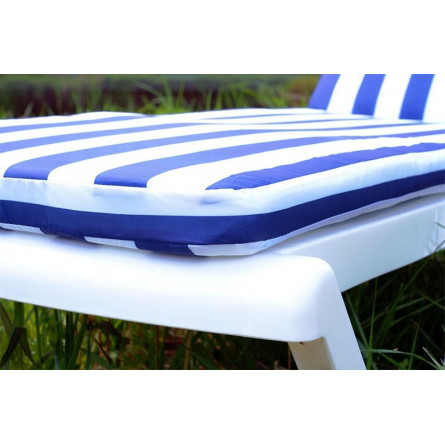 Матрац для шезлонга Tweet бело-синий