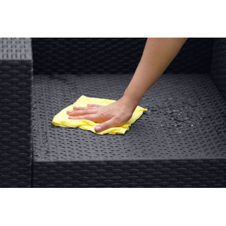 Диван трехместный b:rattan Arizona, антрацит (3-х местная подушка)