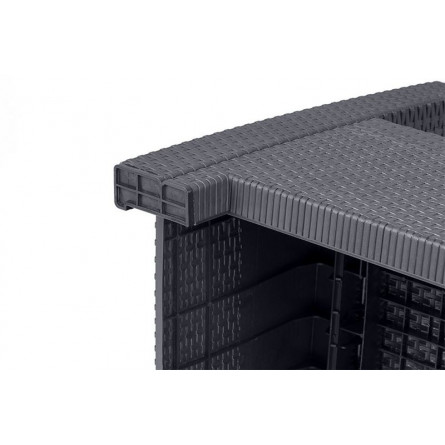 Диван трехместный b:rattan Arizona, антрацит (3-х местная подушка)