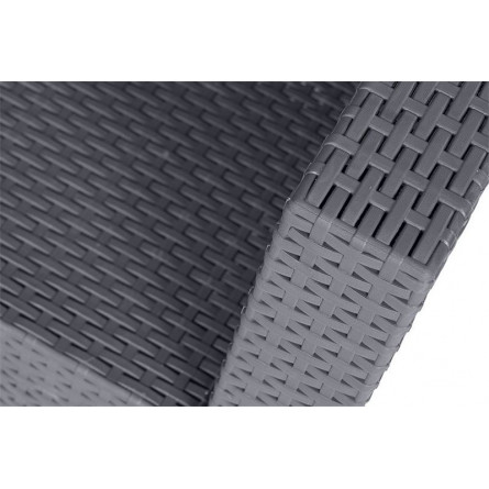 Диван трехместный b:rattan Arizona, антрацит (3-х местная подушка)