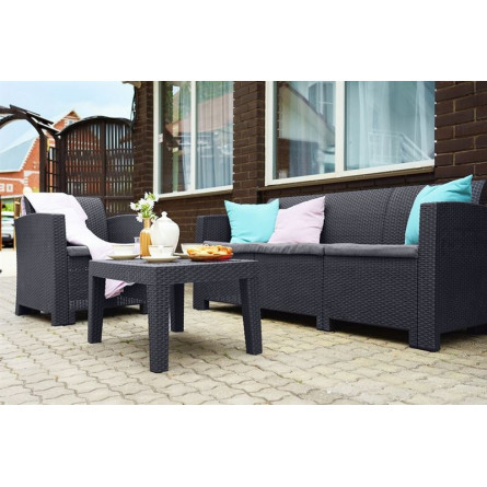 Стол b:rattan Arizona, антрацит