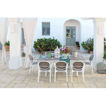 Стул Palma, белый-тортора