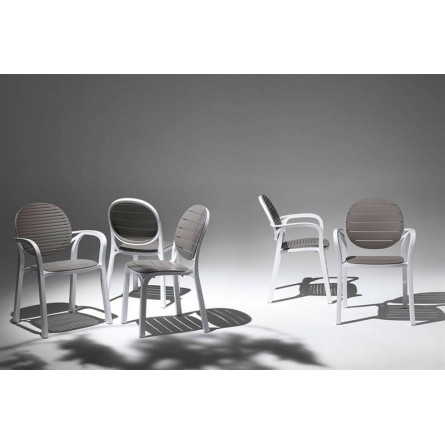 Стул Palma, белый-тортора