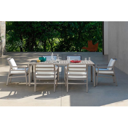 Стул Aria, бело-серый