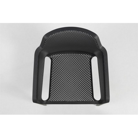 Стул-кресло Net, тортора, с серой подушкой