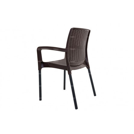 Мебель Tweet Стул Bali Solid, черно-коричневый