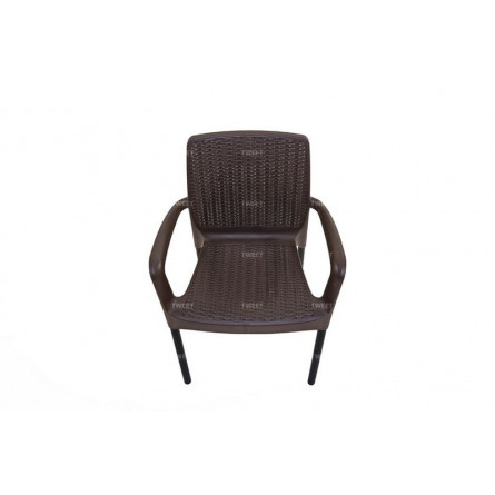 Мебель Tweet Стул Bali Solid, черно-коричневый
