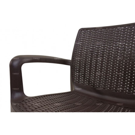 Мебель Tweet Стул Bali Solid, черно-коричневый