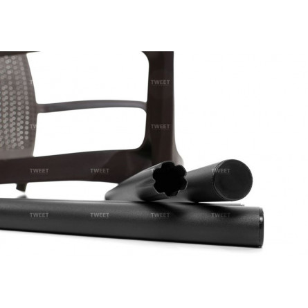 Мебель Tweet Стул Bali Solid, черно-коричневый