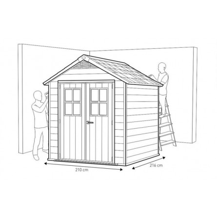 Сарай пластиковый Newton 757