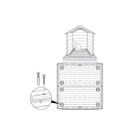 Сарай пластиковый Newton 757