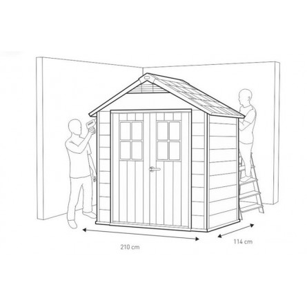 Сарай пластиковый Oakland 754