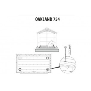 Сарай пластиковый Oakland 754