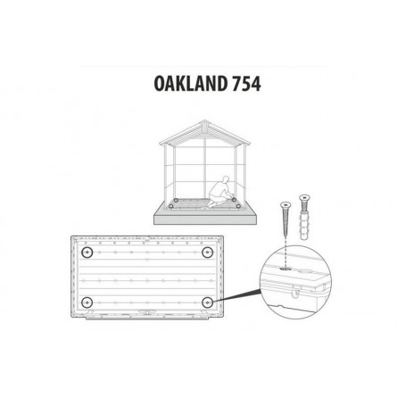Сарай пластиковый Oakland 754