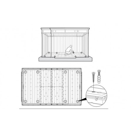 Сарай пластиковый Artisan 11*7