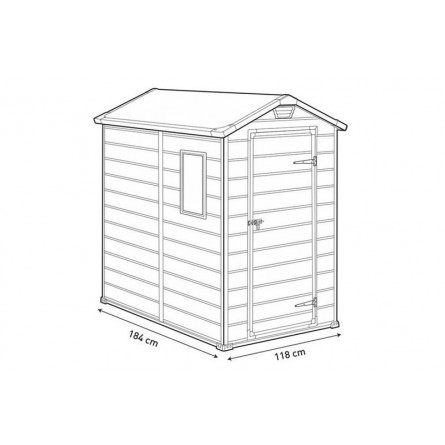 Сарай пластиковый Manor 4*6