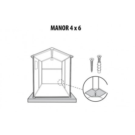 Сарай пластиковый Manor 4*6