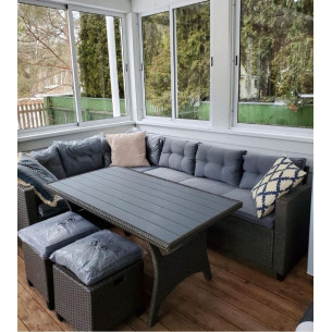 Комплект плетеной мебели AFM-307G-Grey