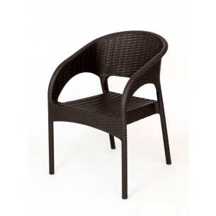 Кресло пластиковое Ola Dom арт.K-GS01 (коричневое)