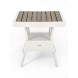Стол пластиковый Ola Dom арт.S-GS02 квадратный (белый)