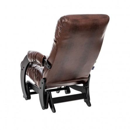 Кресло-качалка Модель 68 (Leset Футура) Венге текстура, к/з Antik crocodile