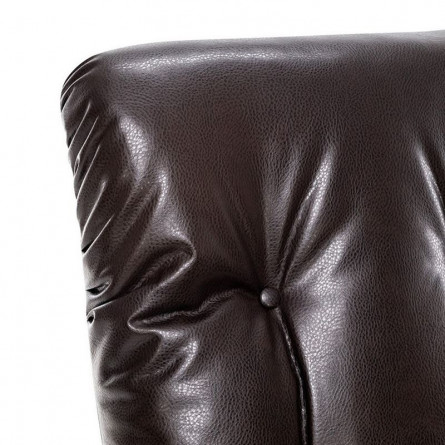 Кресло-качалка Модель 68 (Leset Футура) Венге текстура, к/з Varana DK-BROWN