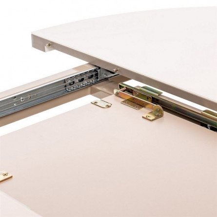 Стол раздвижной Leset Асгард, стекло Капучино/опоры Капучино