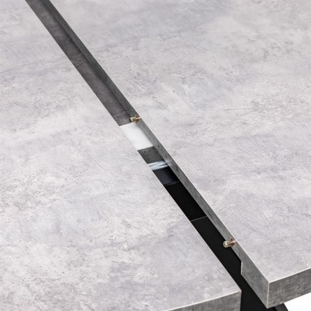 Стол раздвижной Leset Асгард, Бетон/опоры Черные