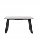 Стол раздвижной Leset Флорес 140, Бетон/опоры Черные