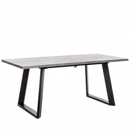 Стол раздвижной Leset Флорес 140, Бетон/опоры Черные
